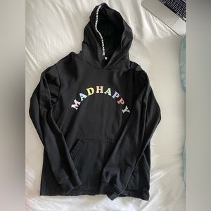 Madhappy black hooded sweatshirt.